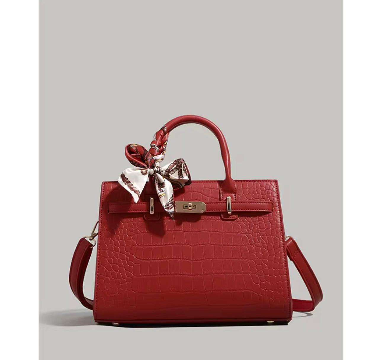 Crocodile print bag