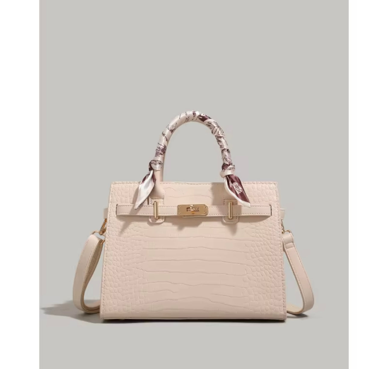 Crocodile print bag