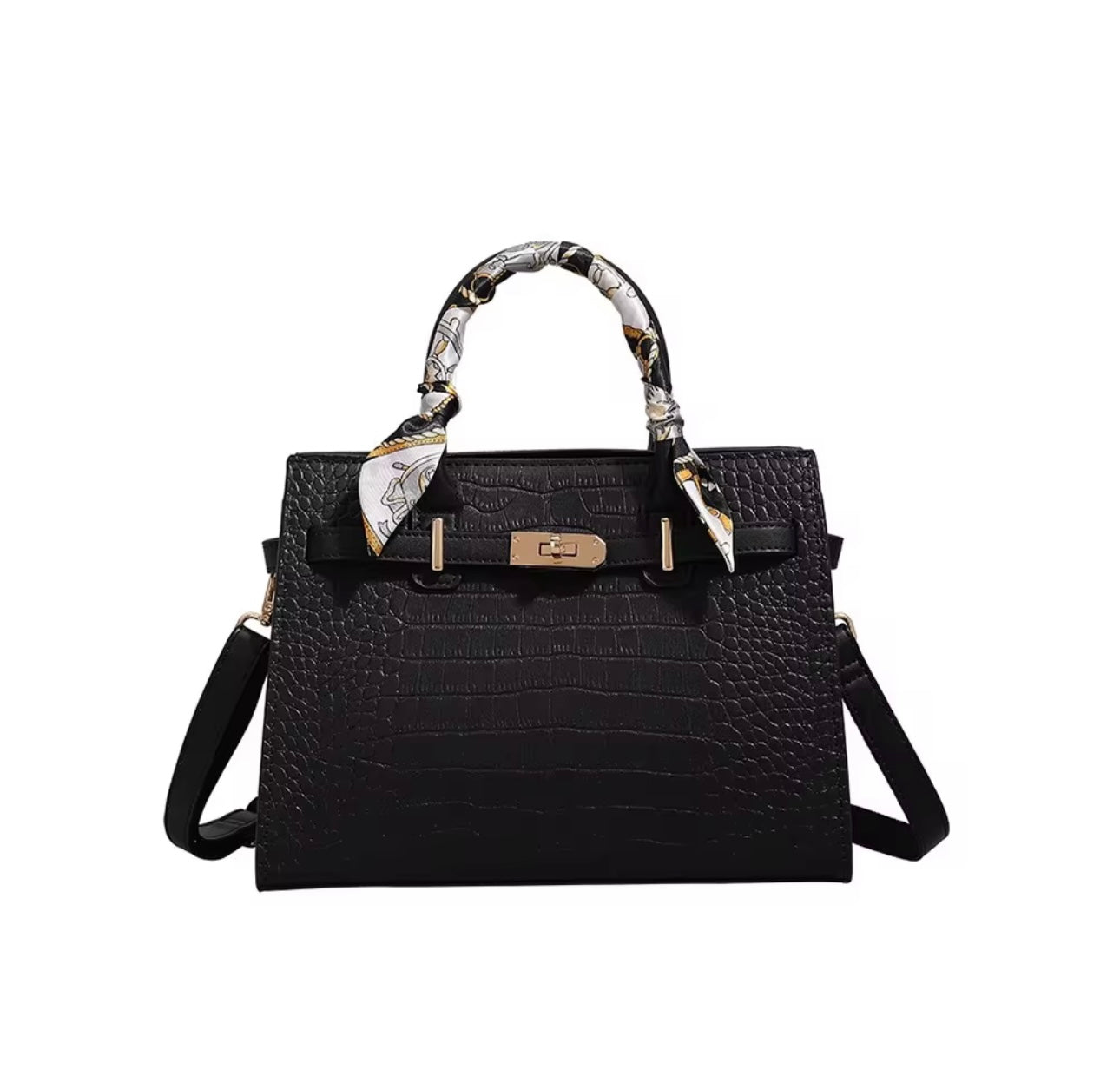 Crocodile print bag