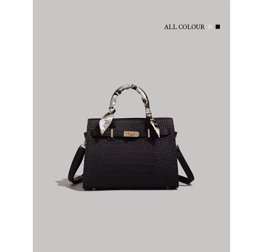 Crocodile print bag